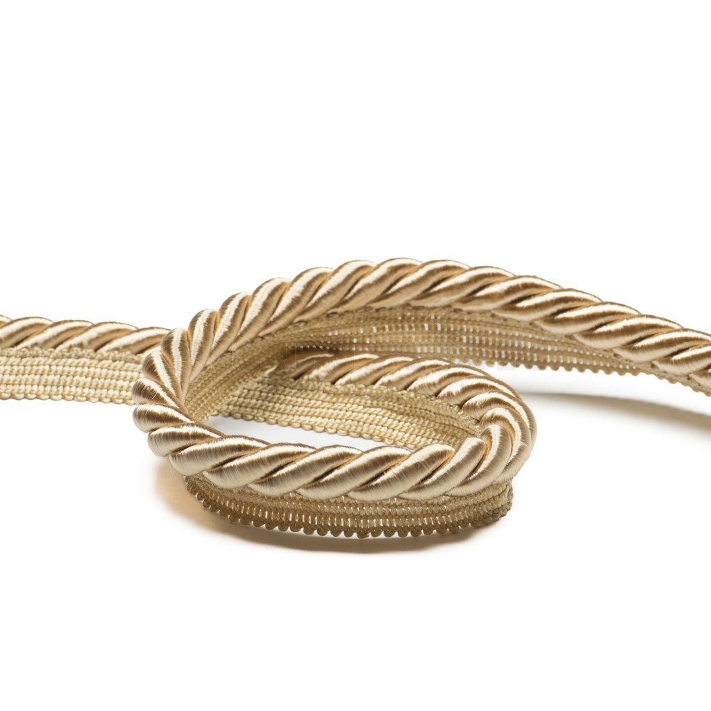 Kordel Parma+Fahne 9/12 mm altgold