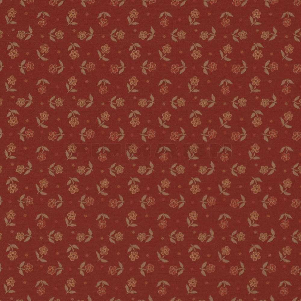 [120072] Thurn Blümchen rot - Möbelstoff