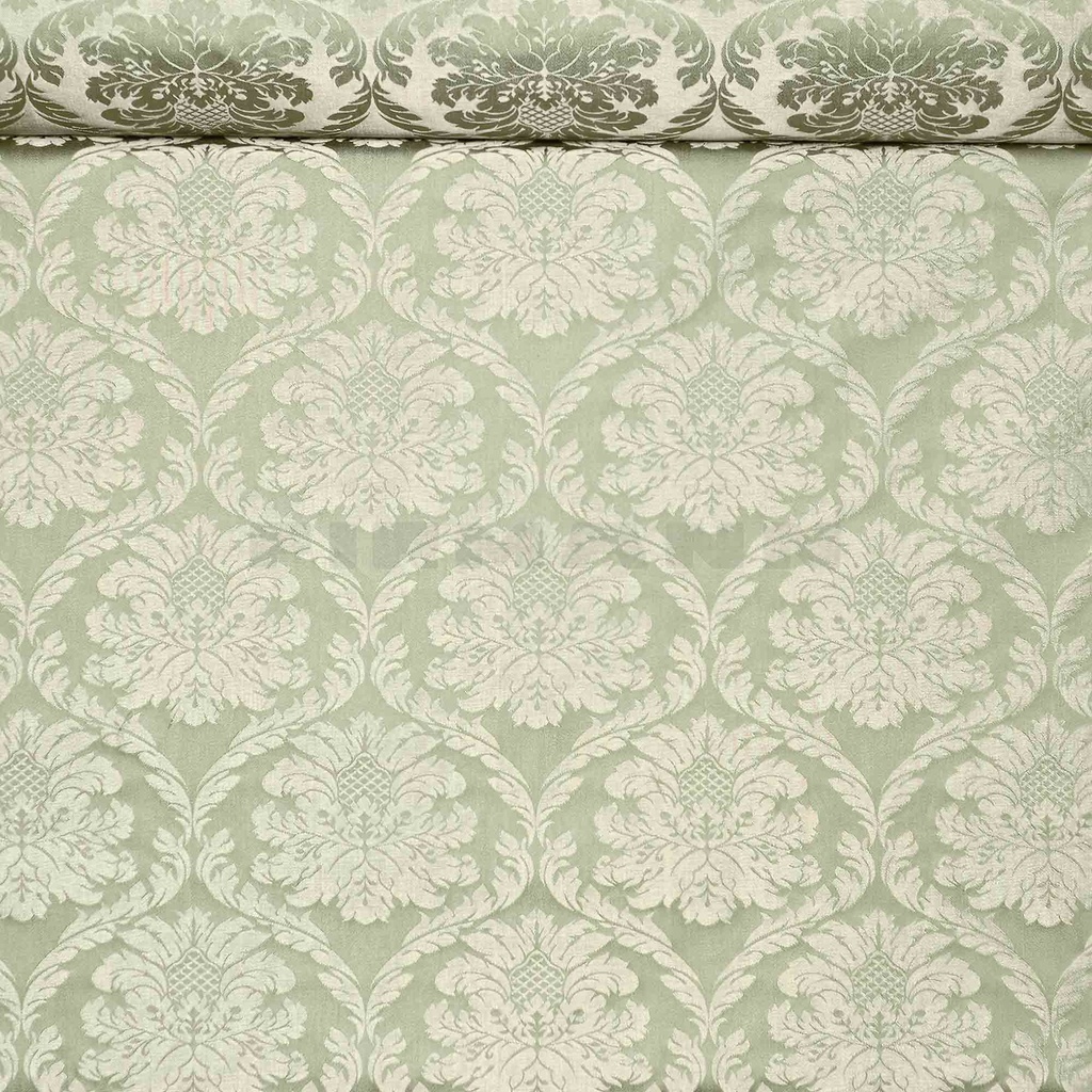 [110685] Mantova nilgrün-silber - Möbelstoff