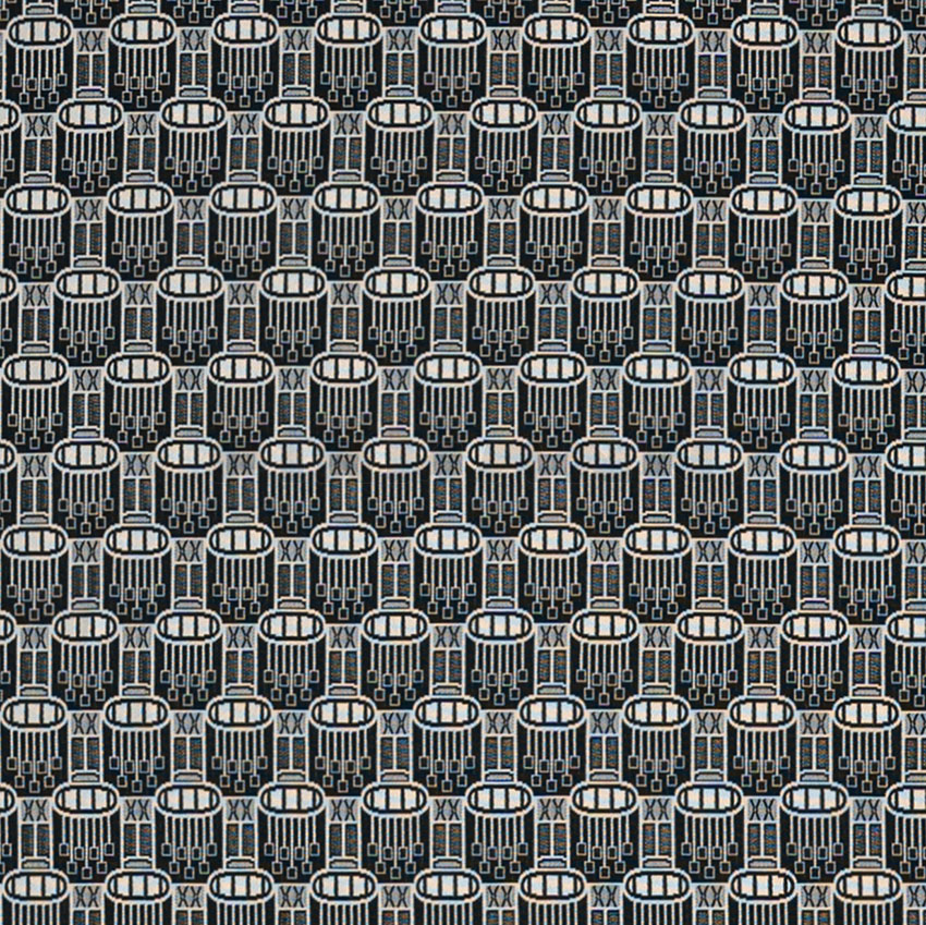 Heliodor 70/2 B1 schwarz-weiß - Möbelstoff