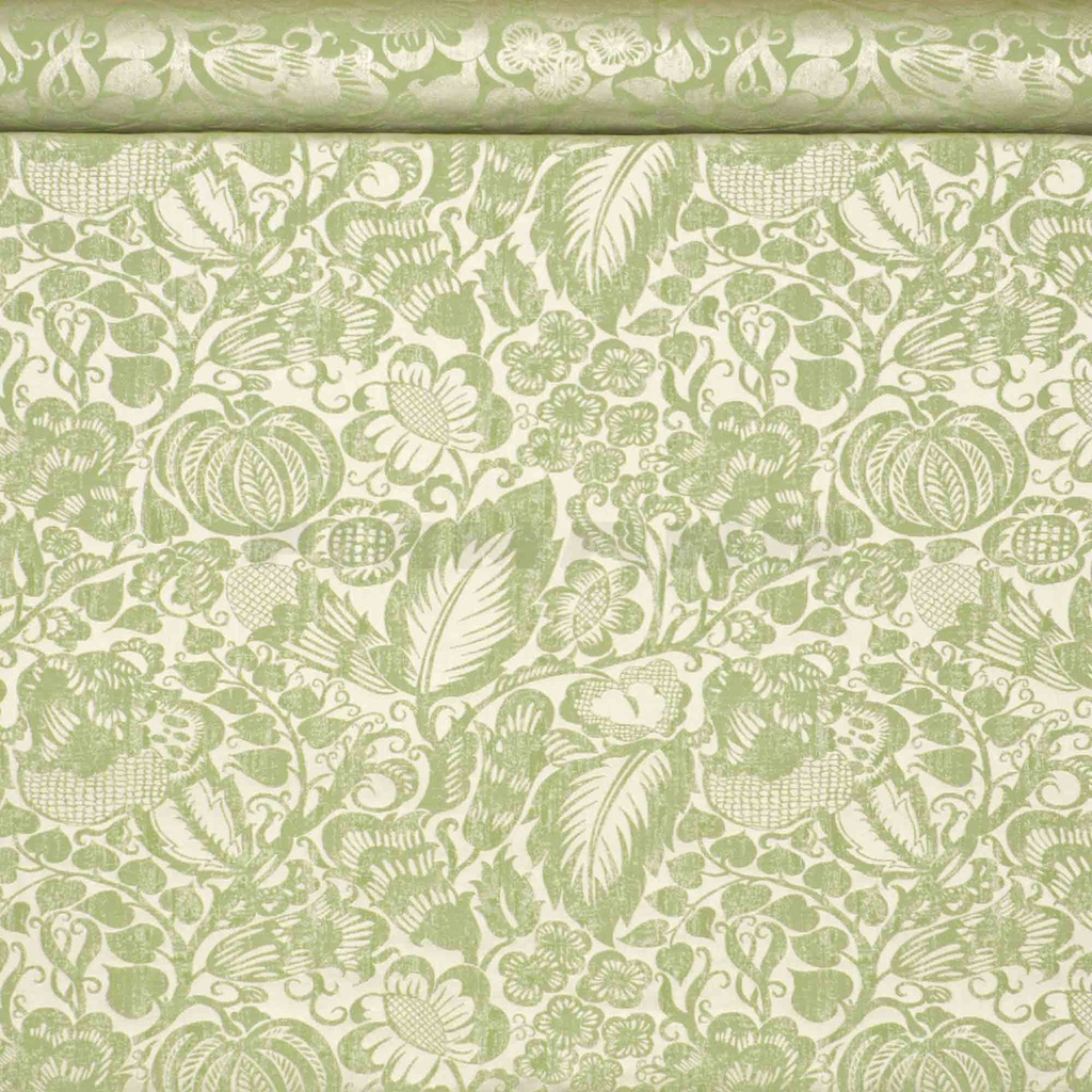 Flora reseda-weiß - Möbelstoff