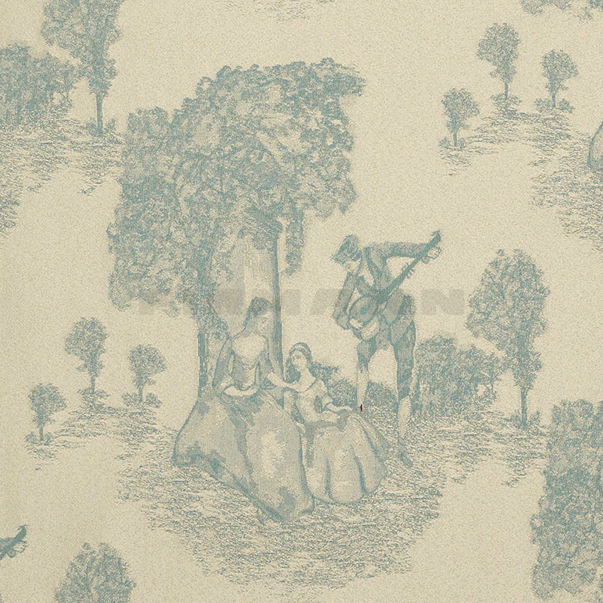 Cholet blau - Möbelstoff