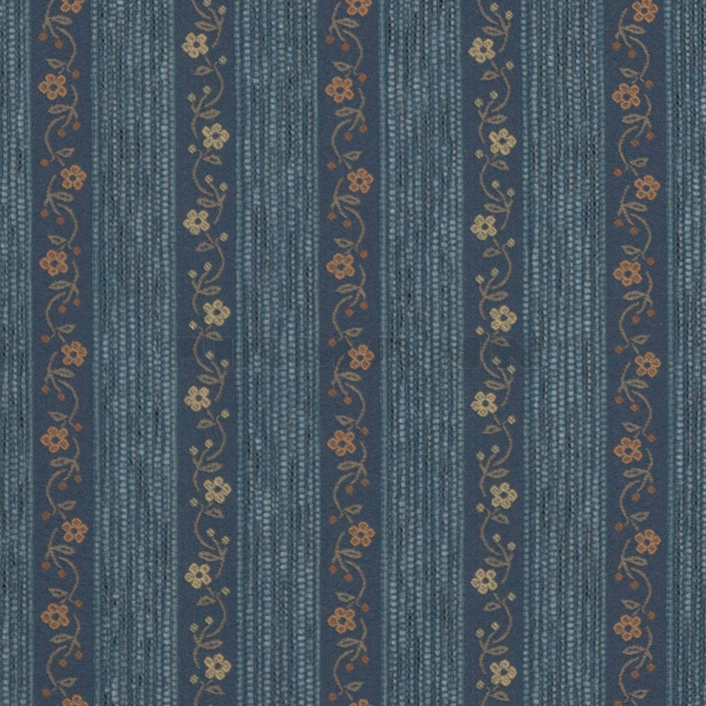 Carinthia Streif blau - Möbelstoff