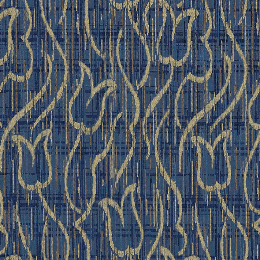 Aachen blau - Möbelstoff