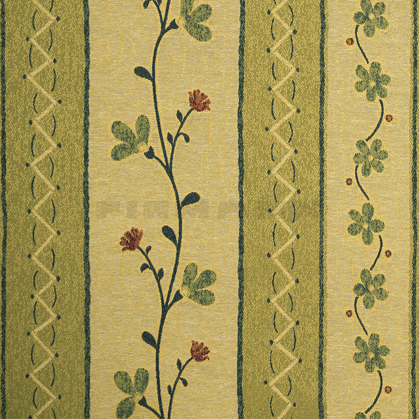 [100351] Saloniki grünrot - Möbelstoff