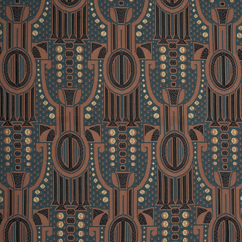 [113901] Lyra grün/ braun - Möbelstoff