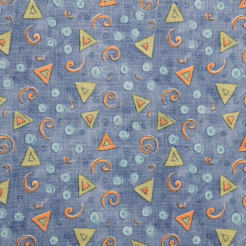 Tulsa blau - Möbelstoff