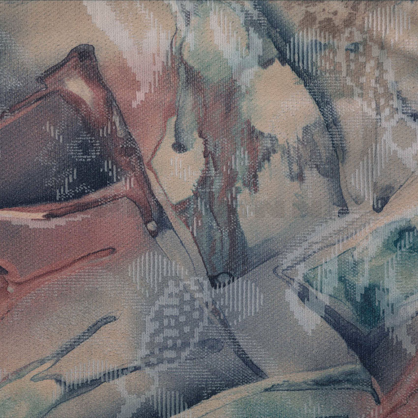 Meidling blau  Möbelstoff