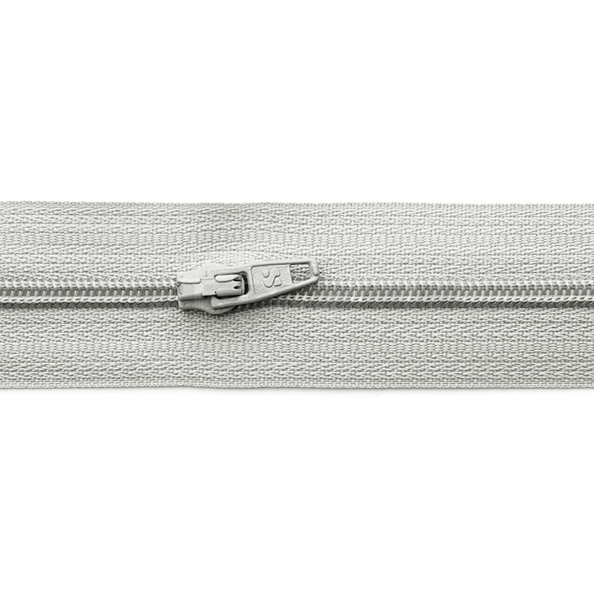 [612410] Reißverschluß endlos h.grau 6009 (per lfm)