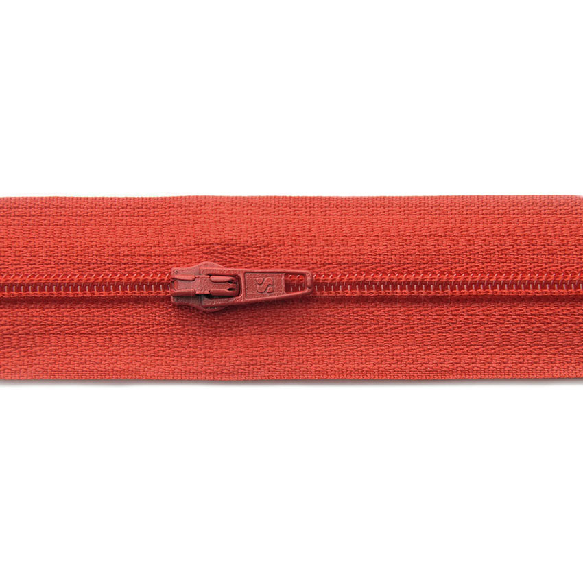 Reißverschluß endlos grellrot 6006