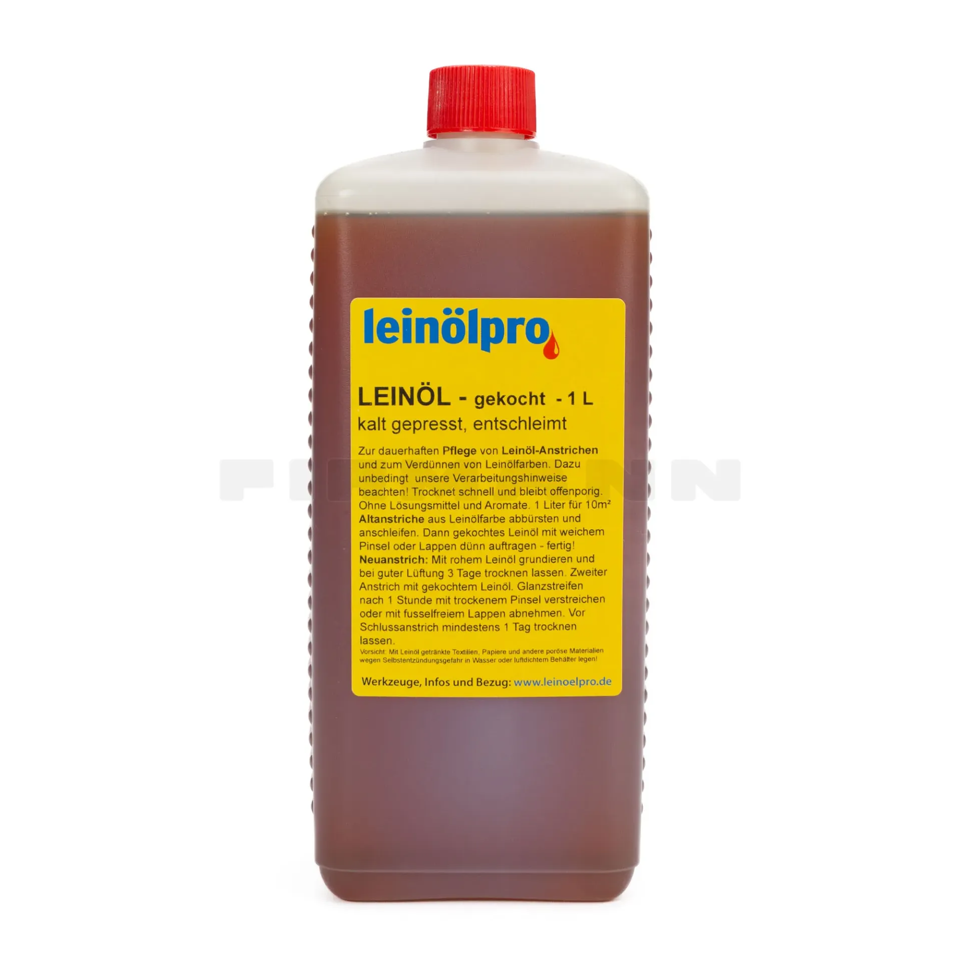 [743322] Leinöl gekocht, 1 Liter