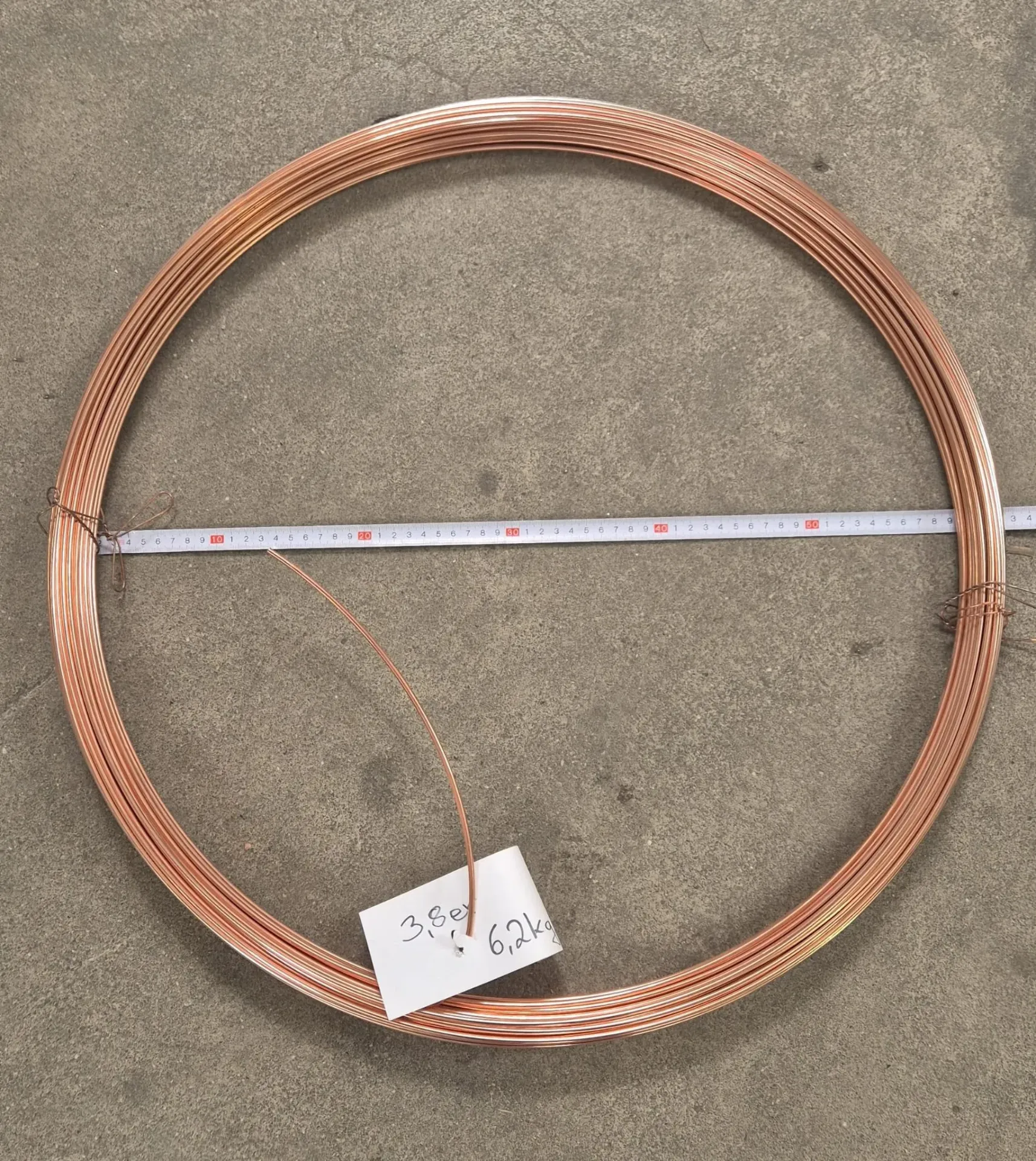 Kantendraht 3.8 mm, verkupfert