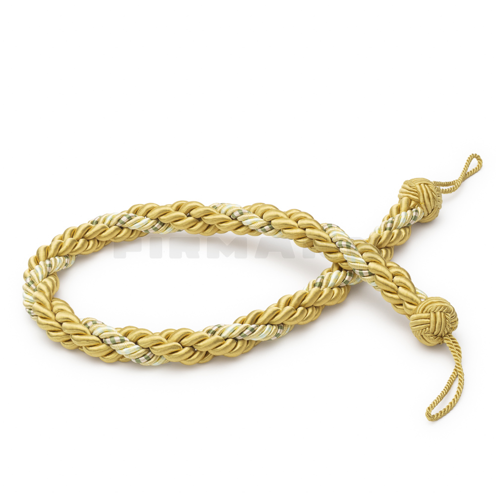 [VRK404] RH Kordel VENETO 70/2 cm, gold/platin