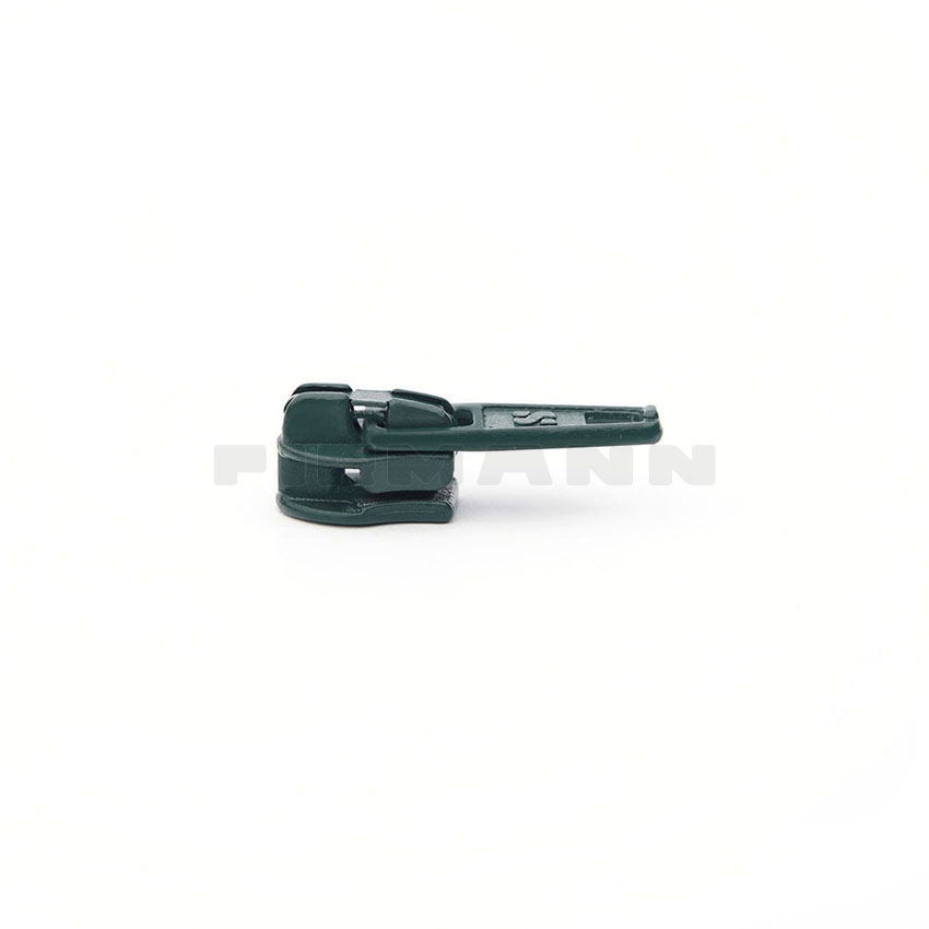 [612628] Schieber dkl.grün 6033 f. Reißverschl.