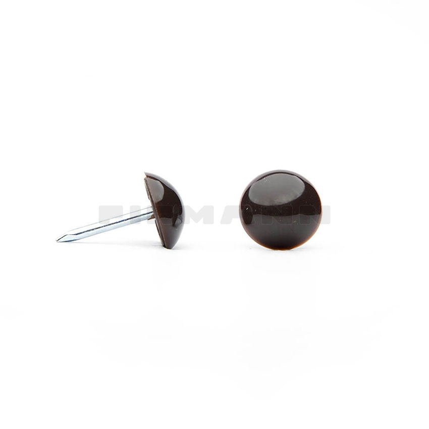 [752519] Plastikkopf dkl.braun 19 Ziernägel