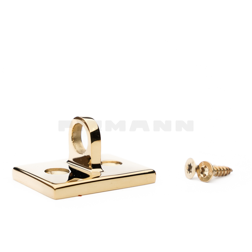 [TSH441] Wandhaken geschlossen 25 mm Wandabstand, messing gl.