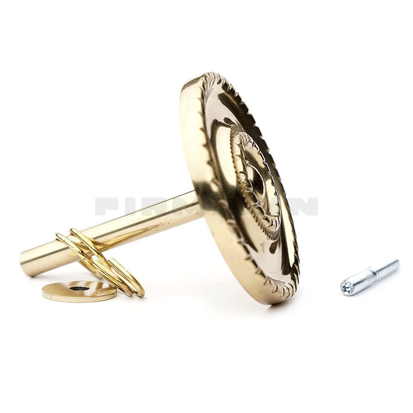 [611342] RHH Stab 80 + Empire-Rosette, 78 mm, messing gl.