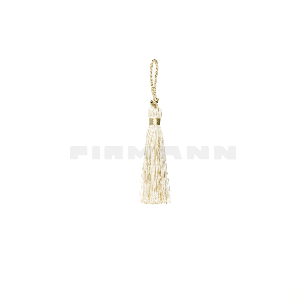 [FQF02] Quaste FABRI 7,5 cm elfenbein