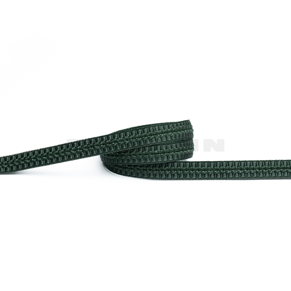[VB410] Herzerlborte dunkelgrün 12 mm