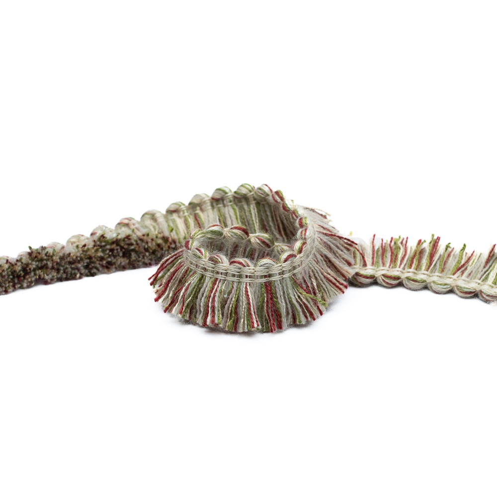 [VSF213] Schnittfransette beige kupfer, 24 mm