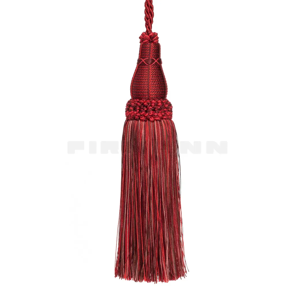 [VQF407] Schlüsselquaste FERRARA 21/34 cm, rot/rosa